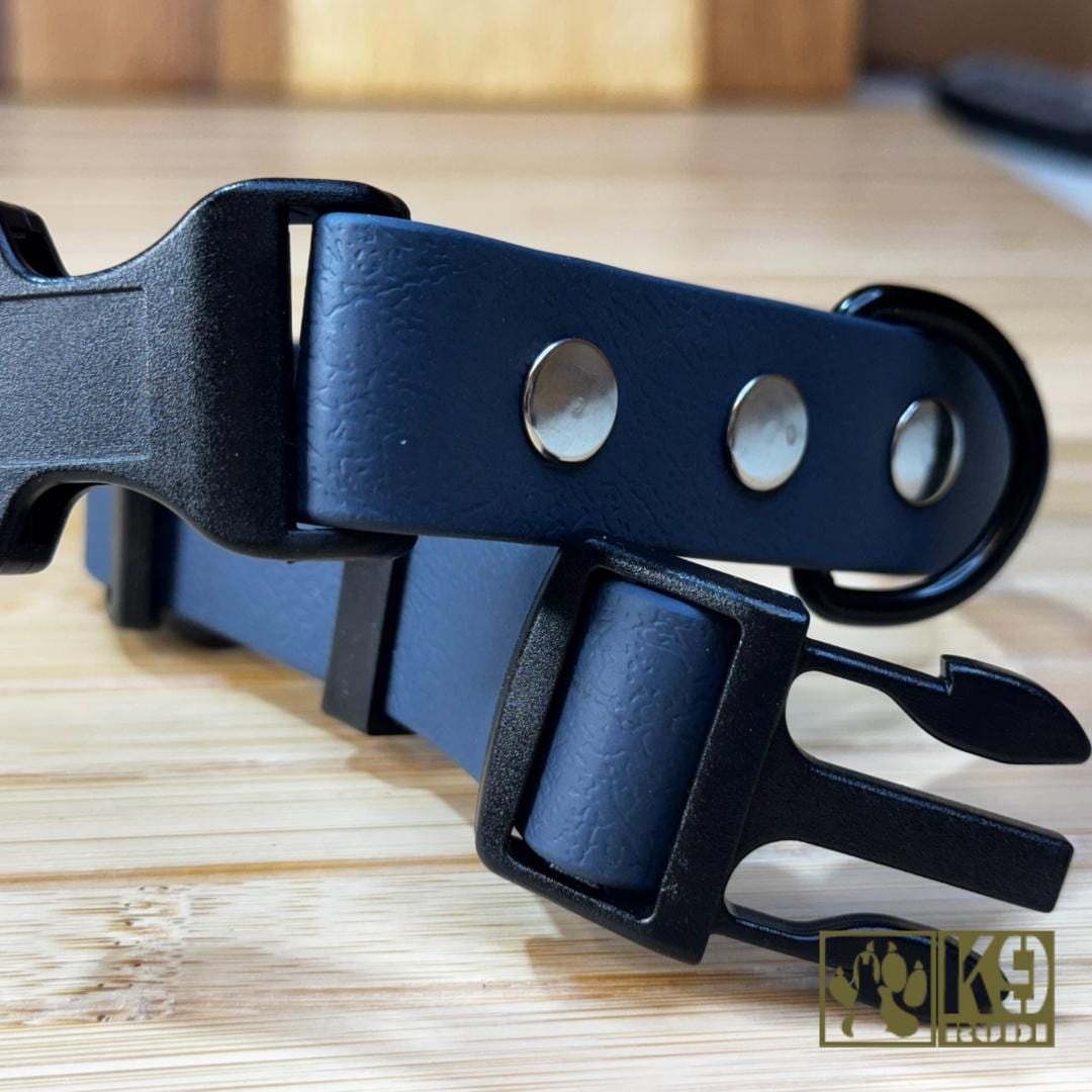 Biothane Dog Collar gray width 1"